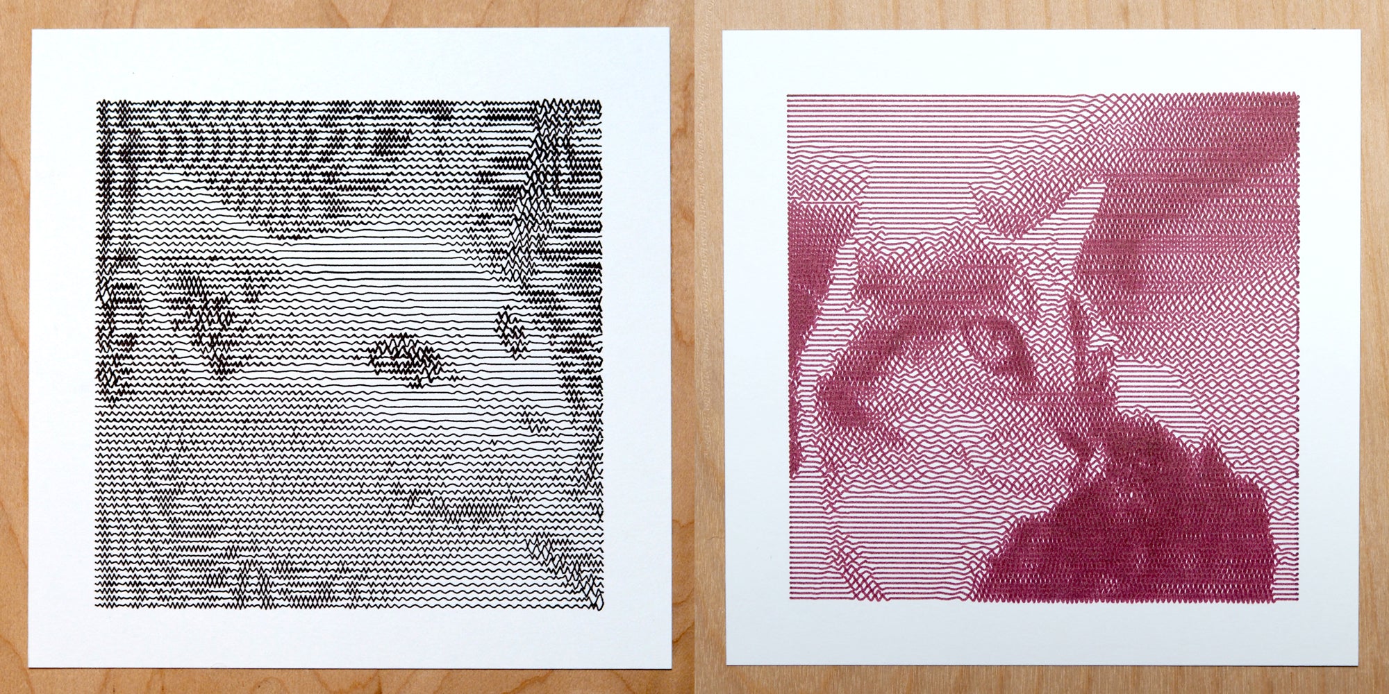 Pet Portrait Art - Experimenting with the SquiggleCam App – Dirt