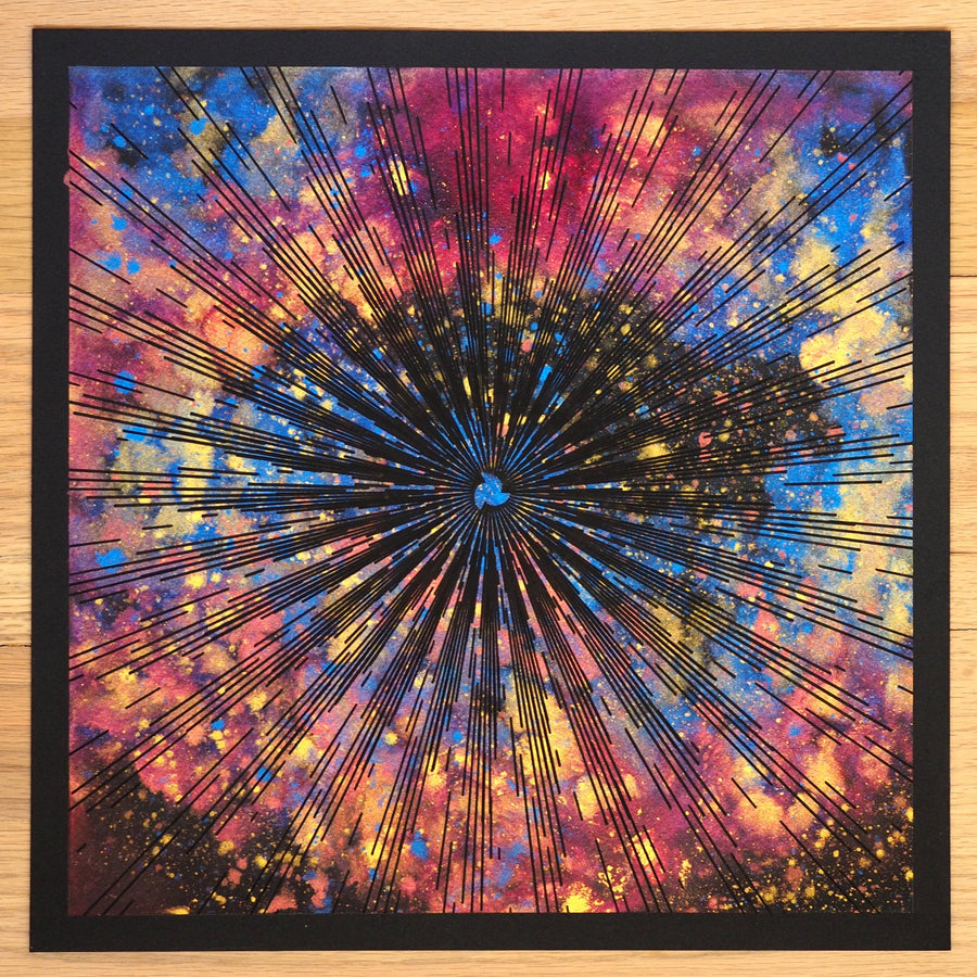 Celestial Flame Space Painting - Limited Edition of 1