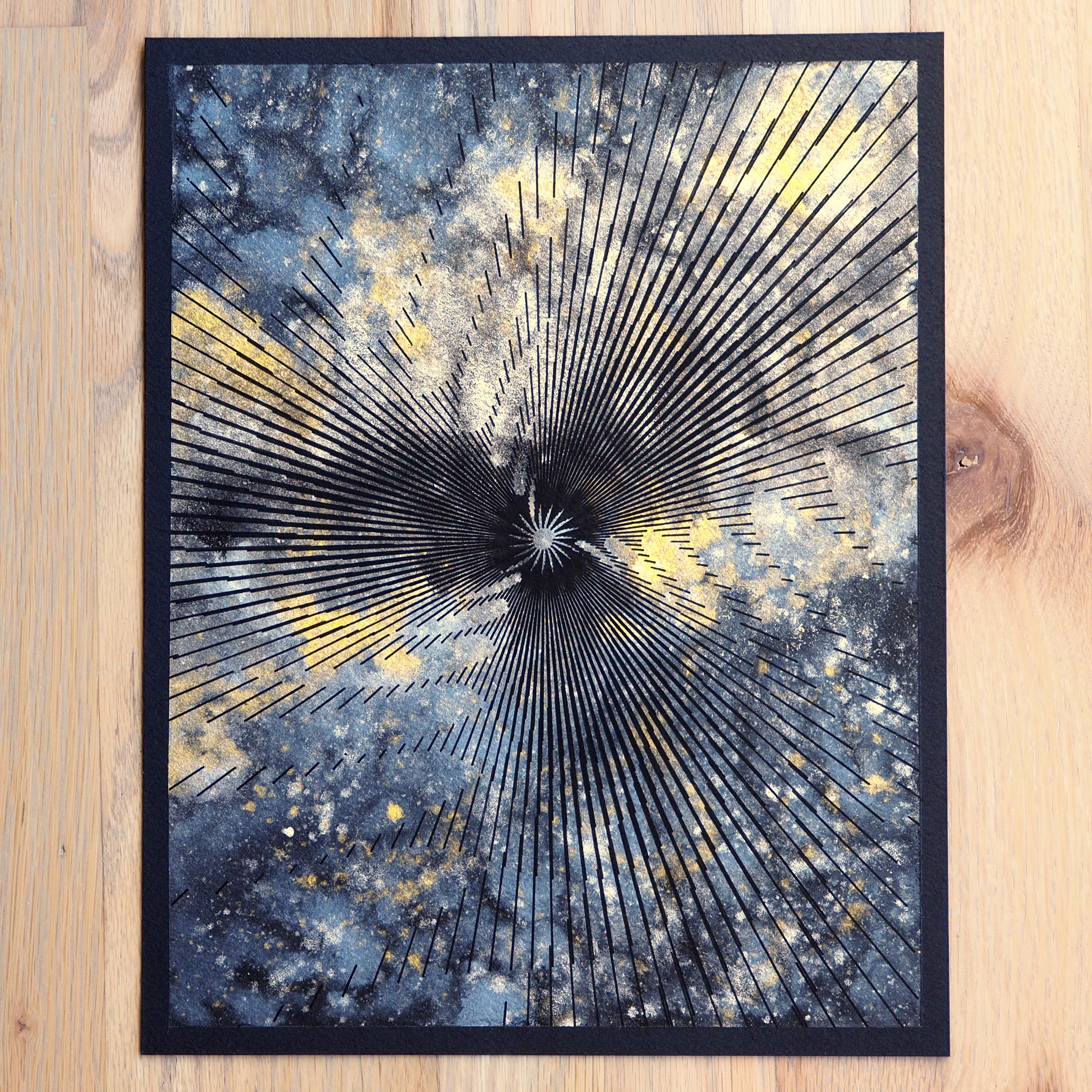 Silver Space Plotter Art - Limited Edition of 1 – Dirt Alley Design