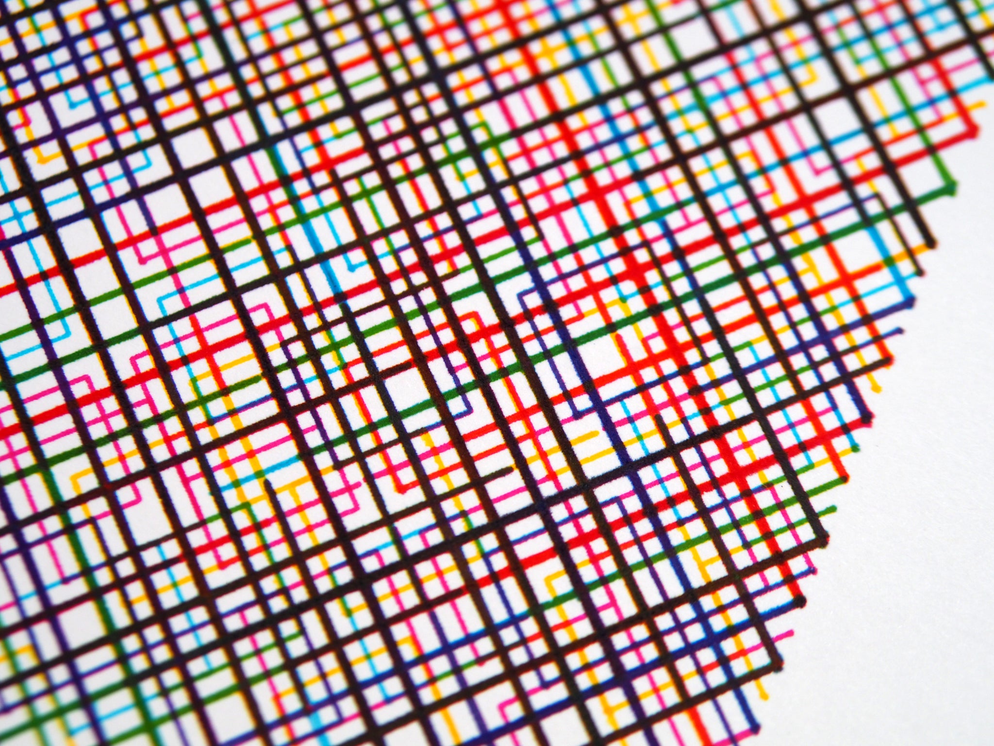 Rainbow Color Field Plotter Art - Limited Edition of 5 – Dirt Alley Design