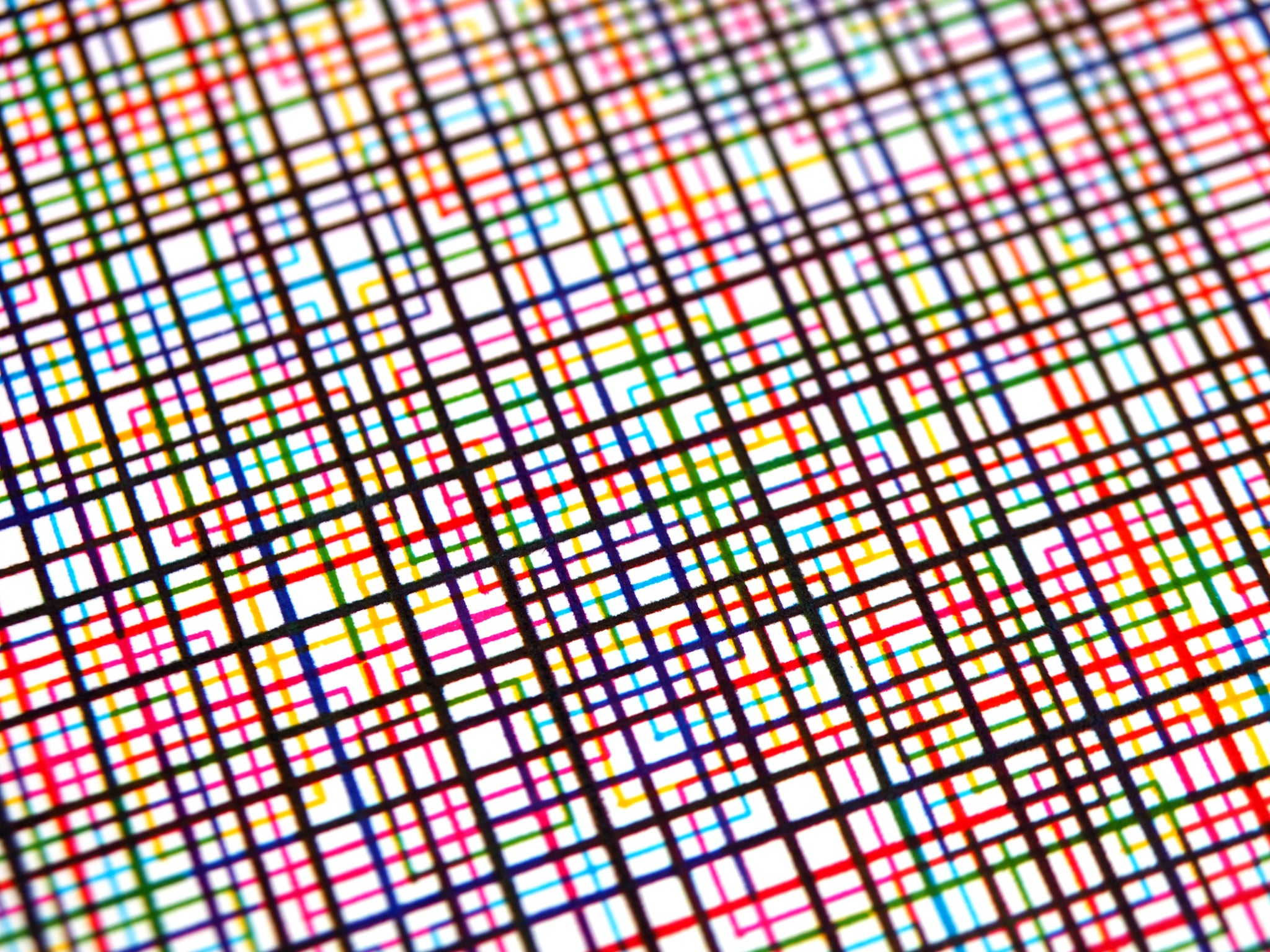 Rainbow Color Field Plotter Art - Limited Edition of 5 – Dirt Alley Design