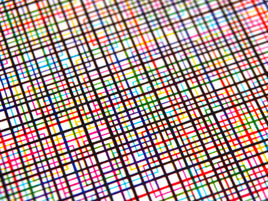 Rainbow Color Field Plotter Art - Limited Edition of 5
