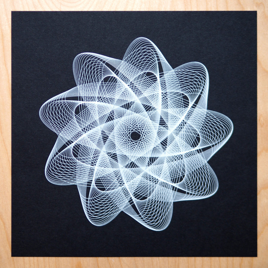 Atomic Flower Plotter Art - Limited Edition of 6