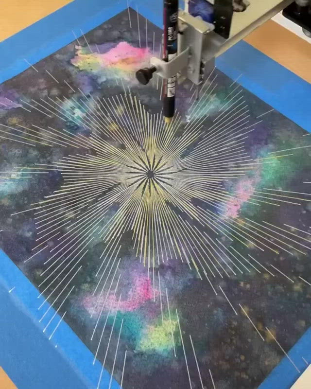 Space Vortex Plotter Art - Limited Edition of 1
