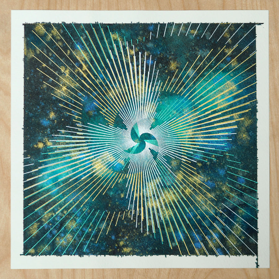 Cosmic Spiral Plotter Art - Limited Edition of 1