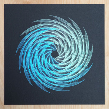 Ocean Swirl Plotter Art - Limited Edition of 5
