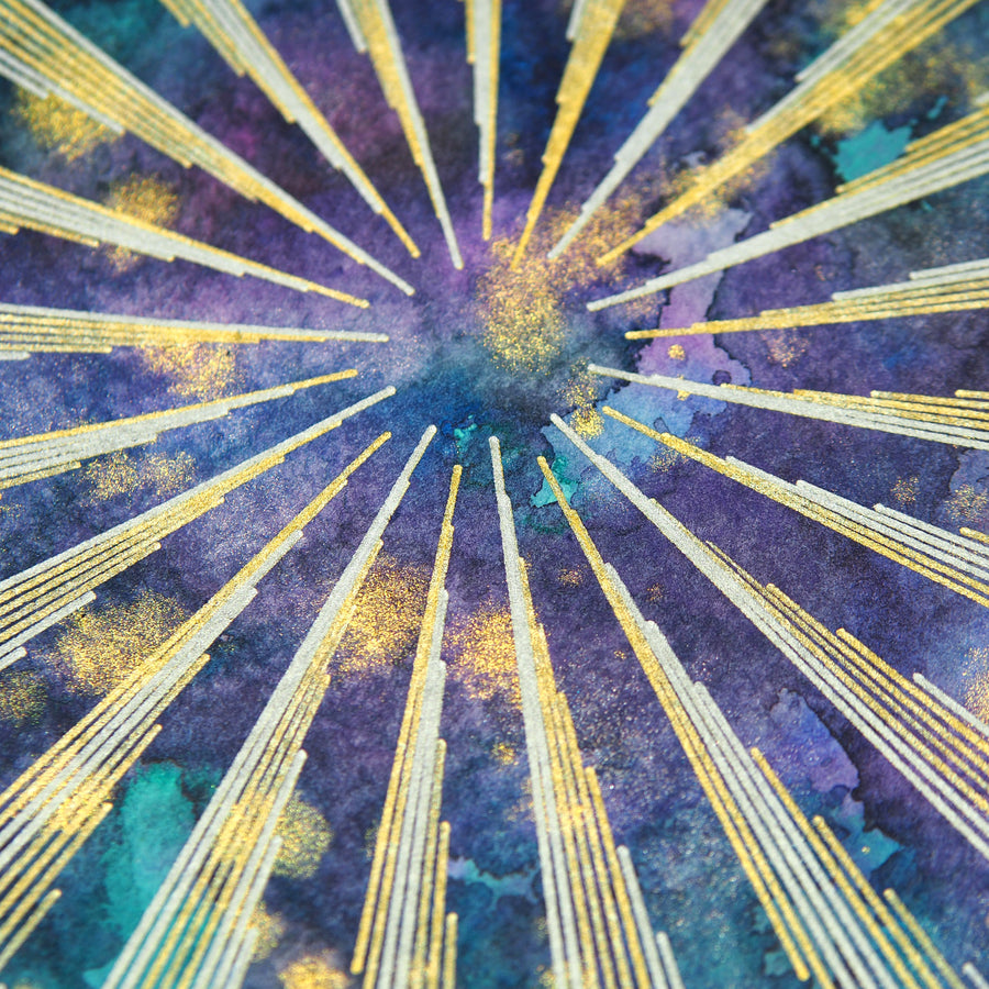 Space Rays Plotter Art #1 - Limited Edition of 1