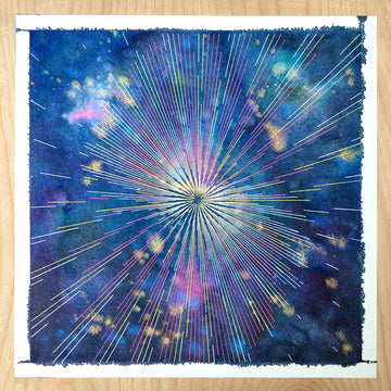 Space Rays Plotter Art - Limited Edition of 1