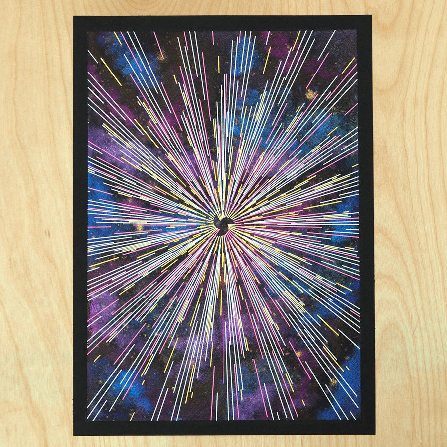 Space Curtain Plotter Art - Limited Edition of 1