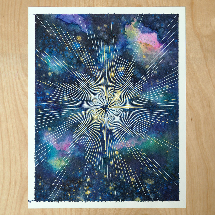 Space Vortex Plotter Art - Limited Edition of 1